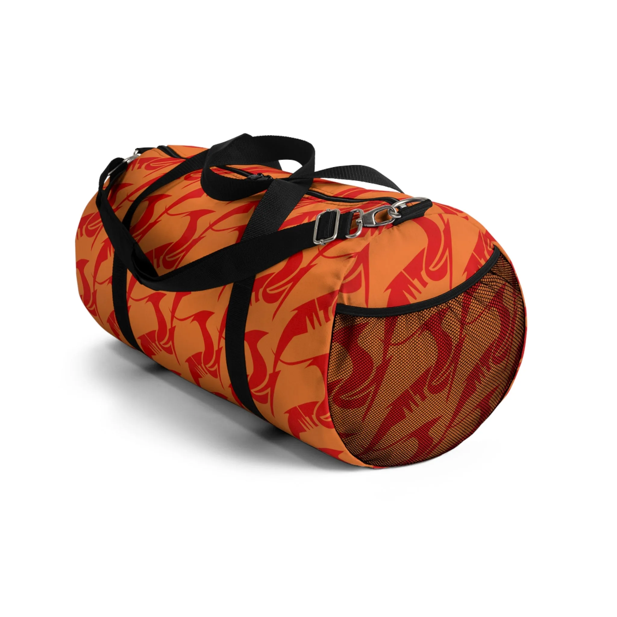 Duffel Bag Red on Orange
