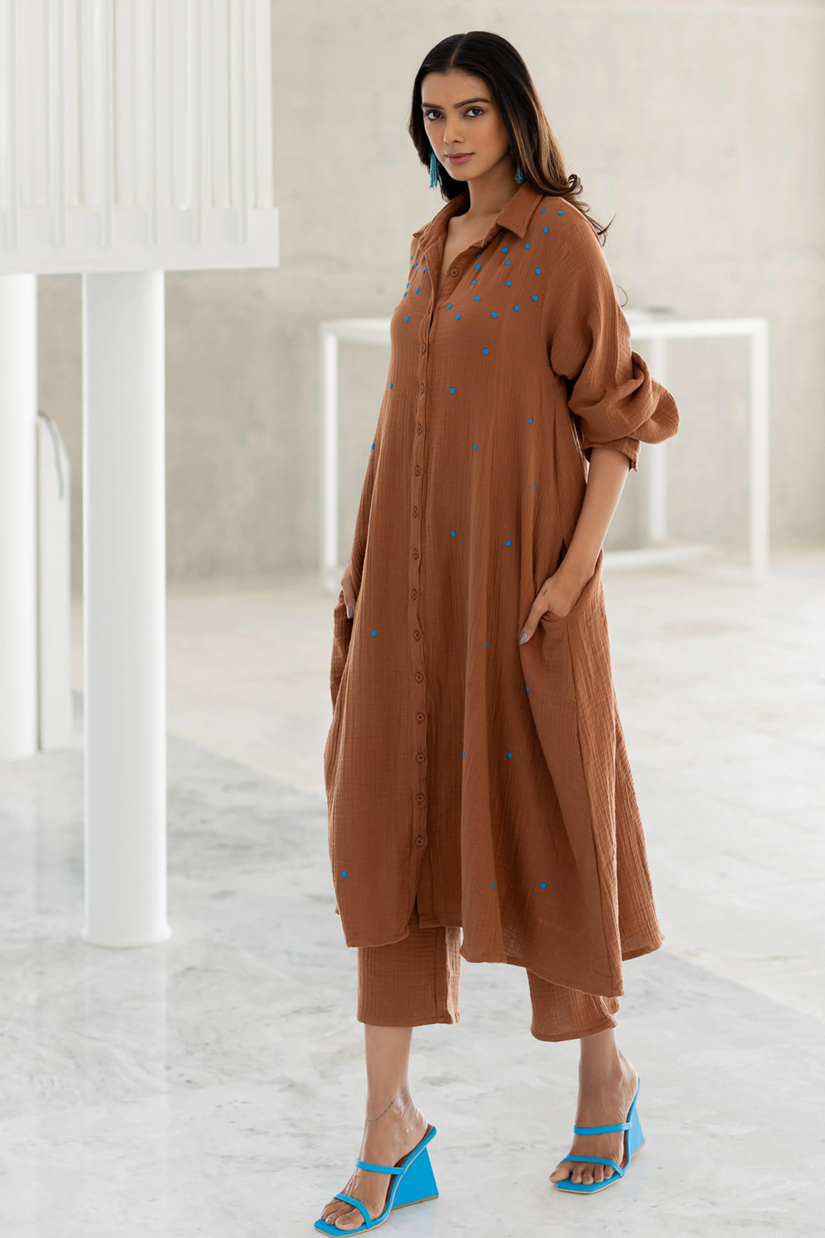 Echo | Pecan Dress