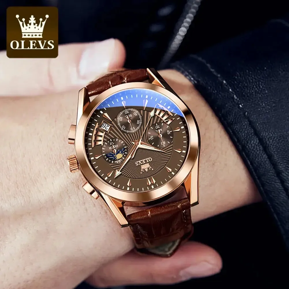 ELEGANCE 2876 Men Watch Luxury High Quality Quartz Fashion Casual Man Wristwatch