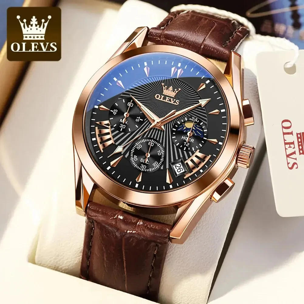 ELEGANCE 2876 Men Watch Luxury High Quality Quartz Fashion Casual Man Wristwatch