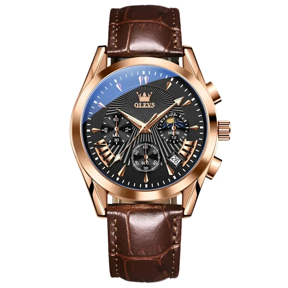 ELEGANCE 2876 Men Watch Luxury High Quality Quartz Fashion Casual Man Wristwatch