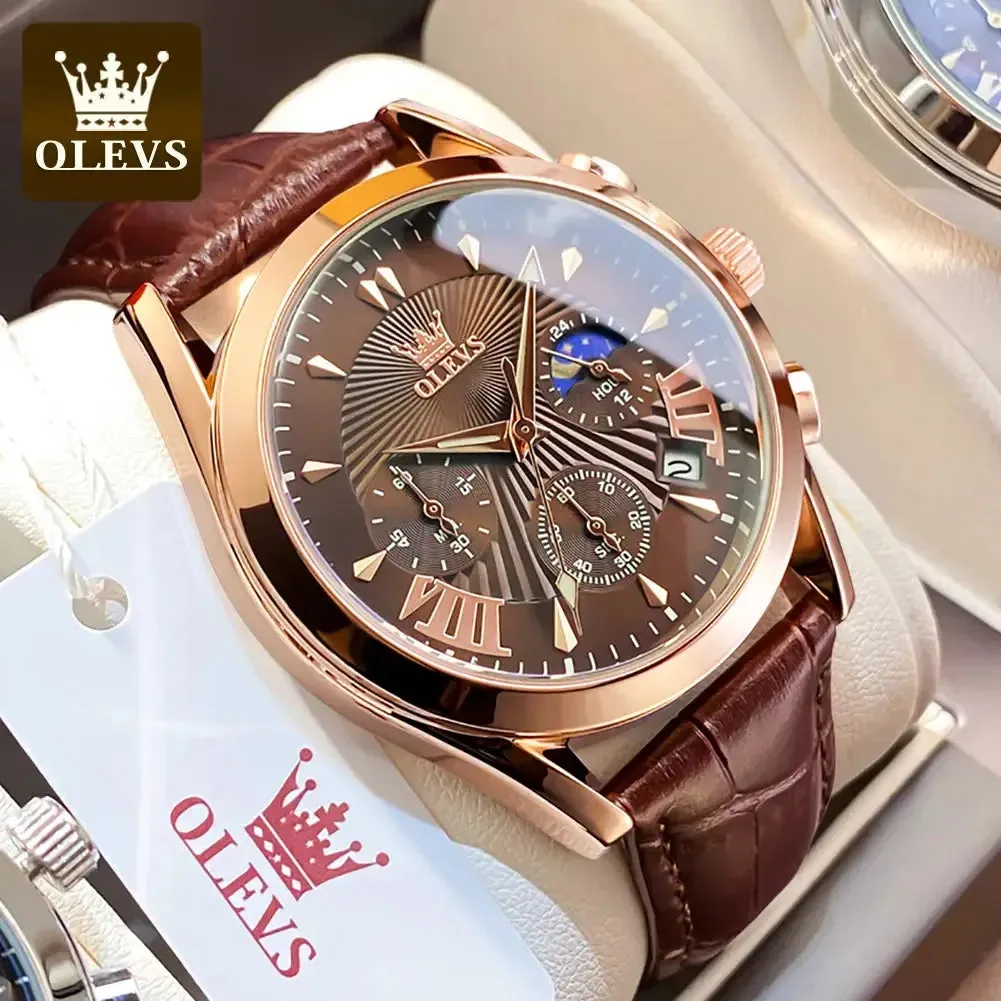 ELEGANCE 2876 Men Watch Luxury High Quality Quartz Fashion Casual Man Wristwatch