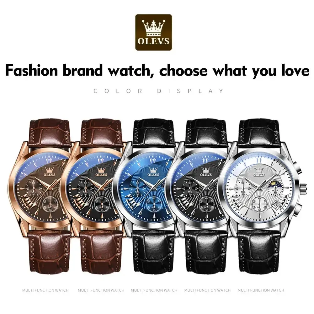 ELEGANCE 2876 Men Watch Luxury High Quality Quartz Fashion Casual Man Wristwatch