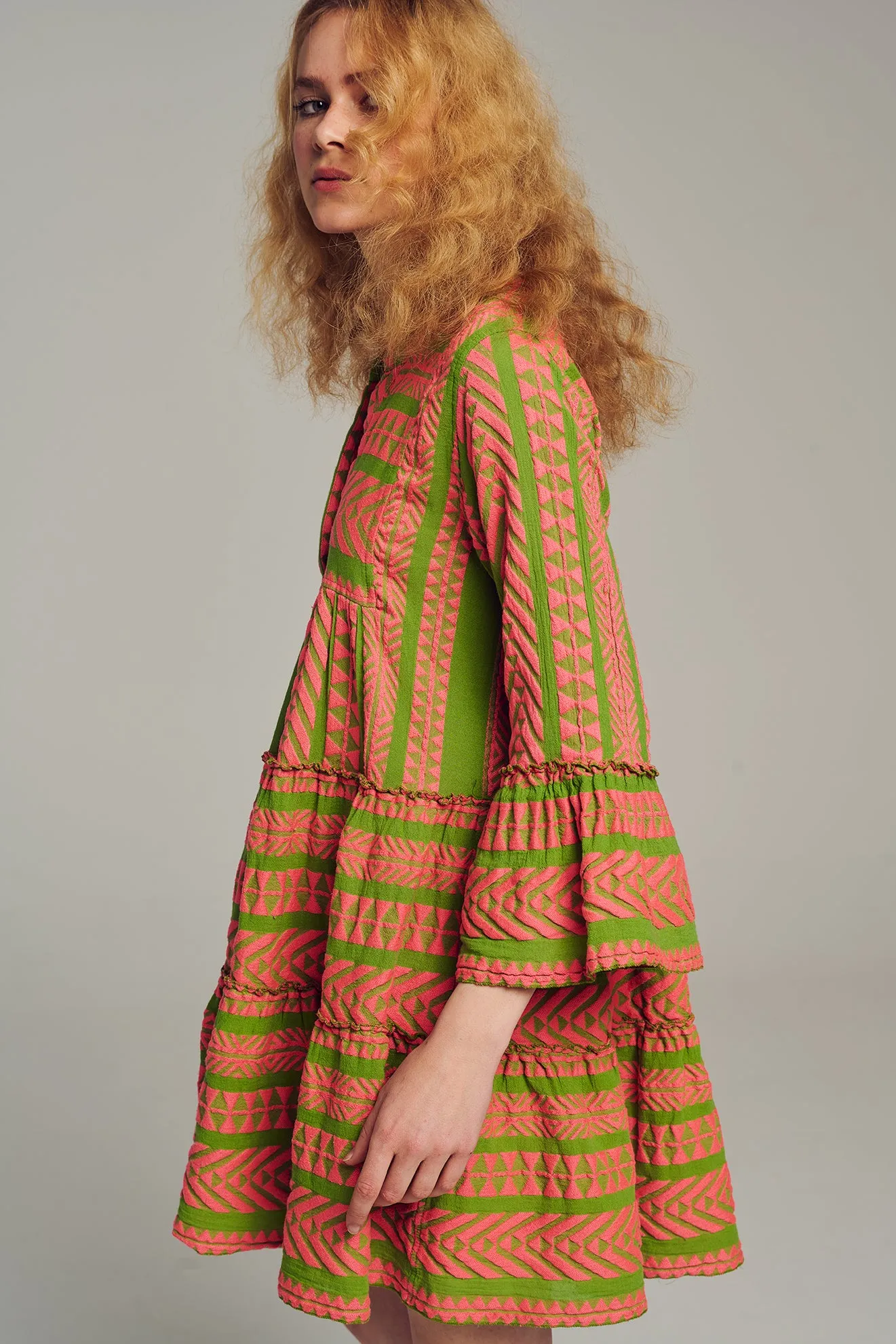 ELLA SHORT - N.PINK/CELERY