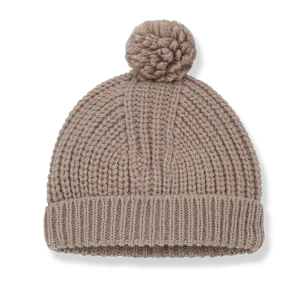Erna Old Rose Pom Pom Beanie