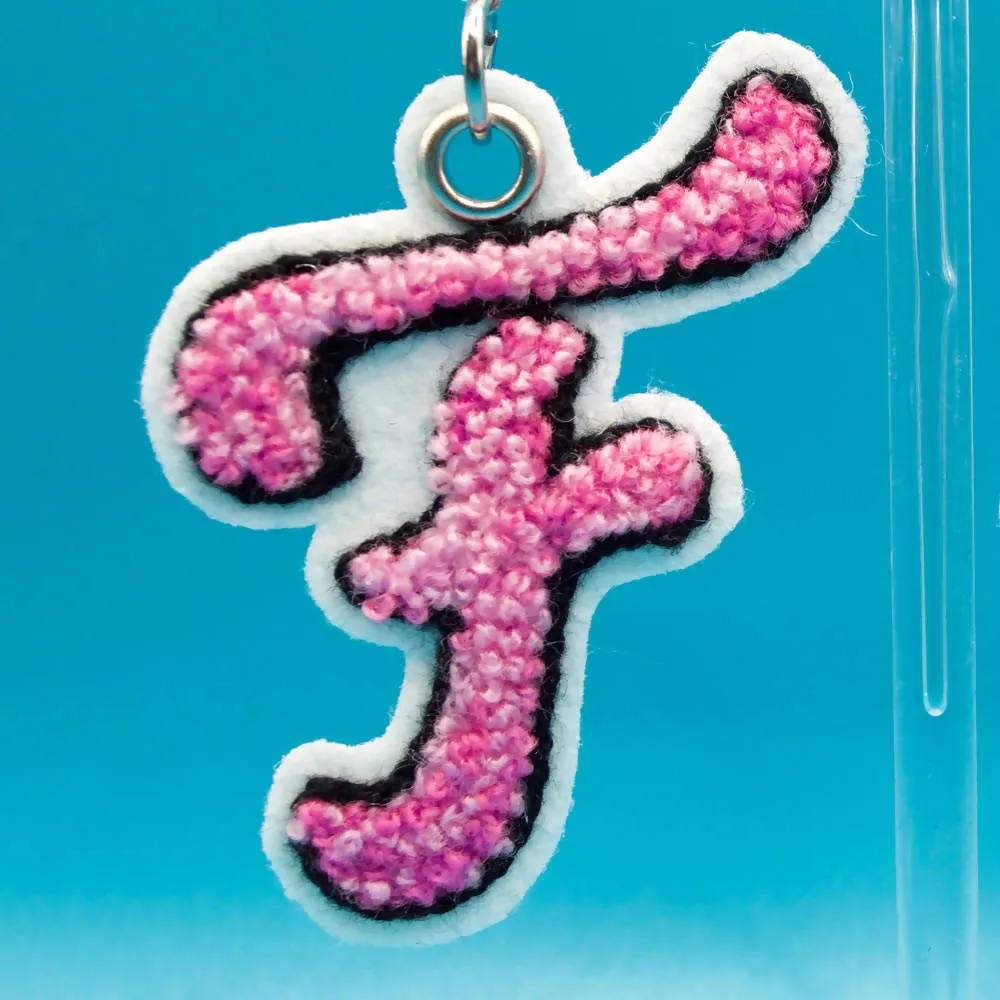 F U Embroidered Earrings
