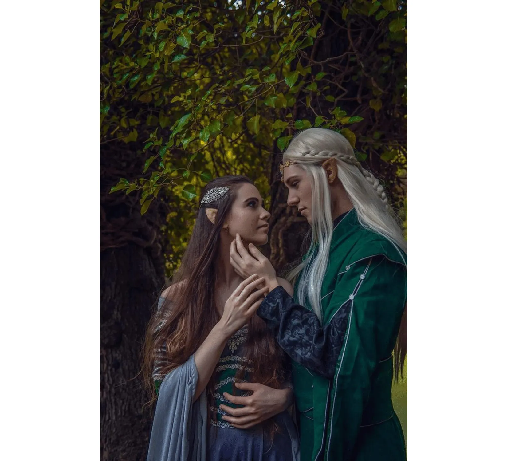Fantasy Elven wedding velvet costume