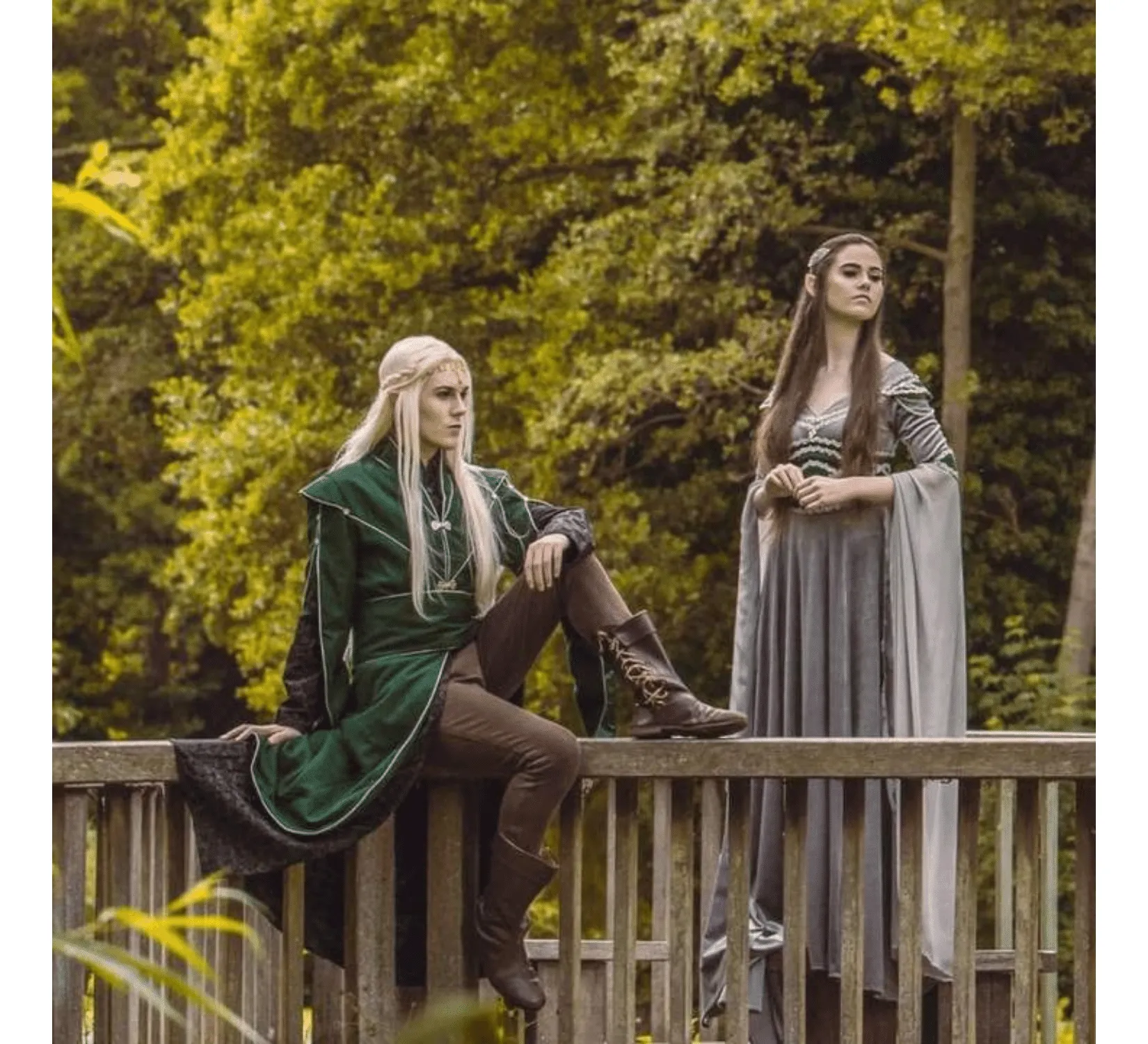 Fantasy Elven wedding velvet costume