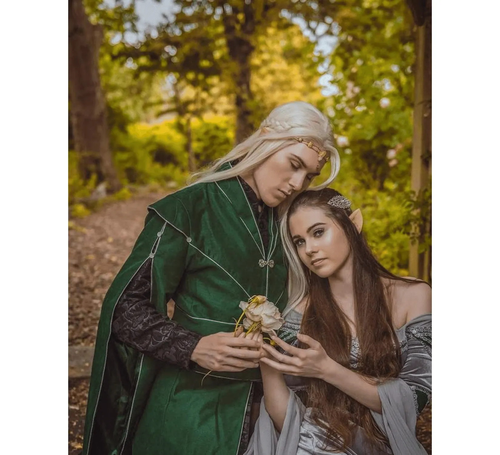 Fantasy Elven wedding velvet costume