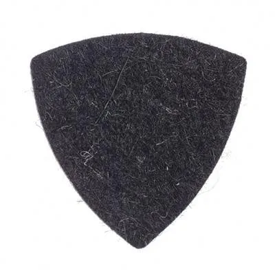 Felt Tones Gypsy 5mm Stiffened Black Wool Large Triangle Plectrum