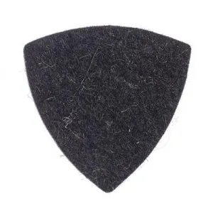 Felt Tones Gypsy 5mm Stiffened Black Wool Large Triangle Plectrum