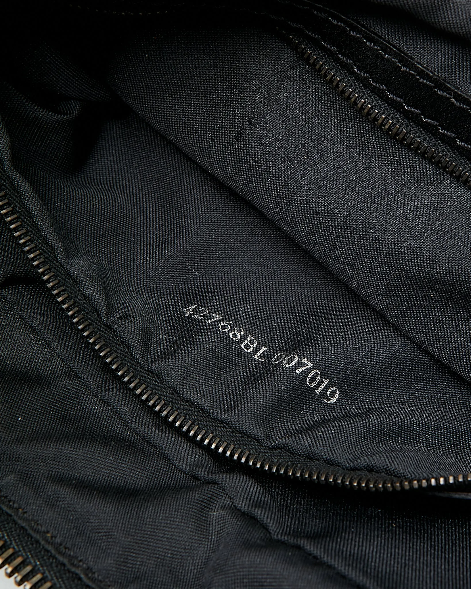Fendi Black Zucchino Canvas Top Handle Shoulder Bag