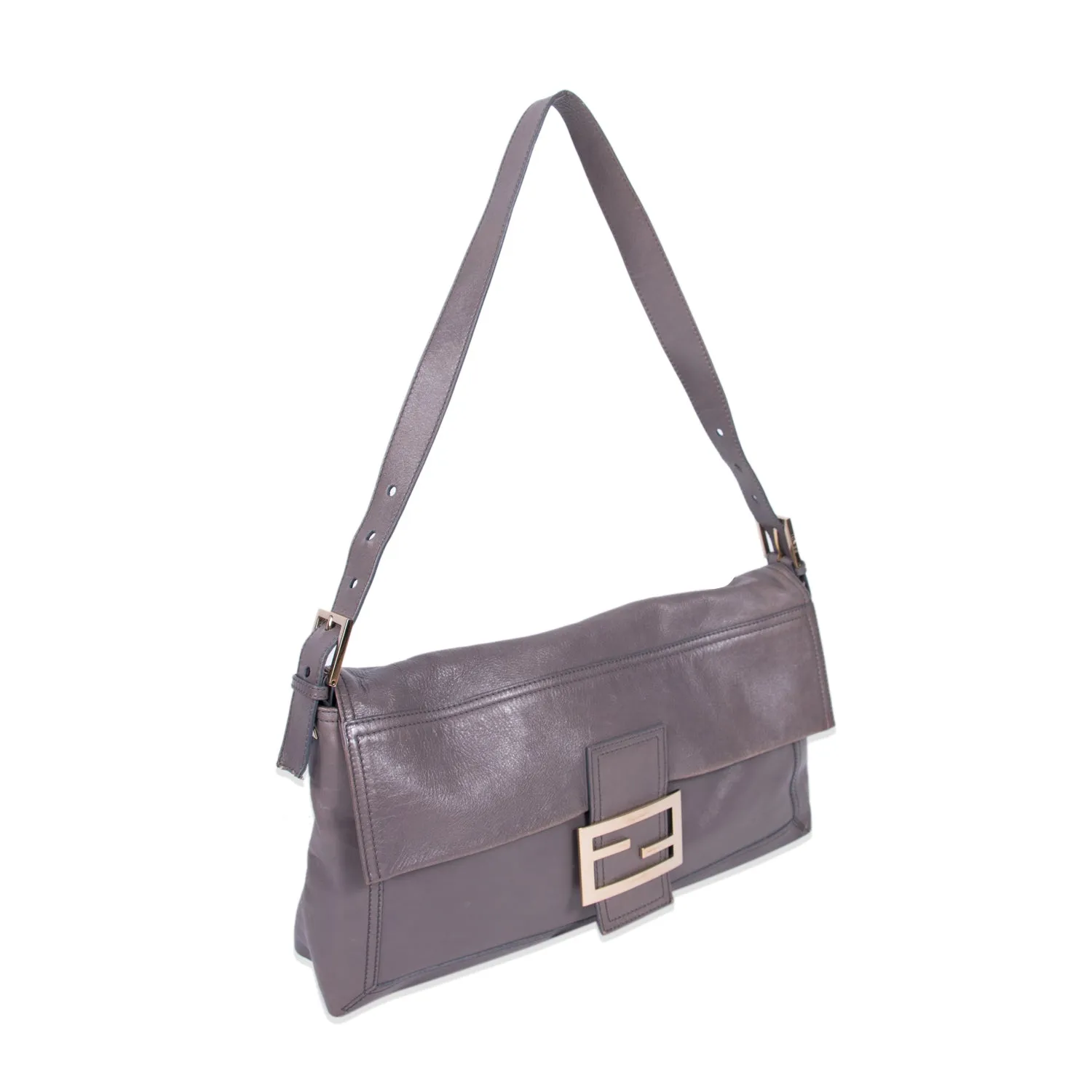 Fendi Large Leather Baguette Bag