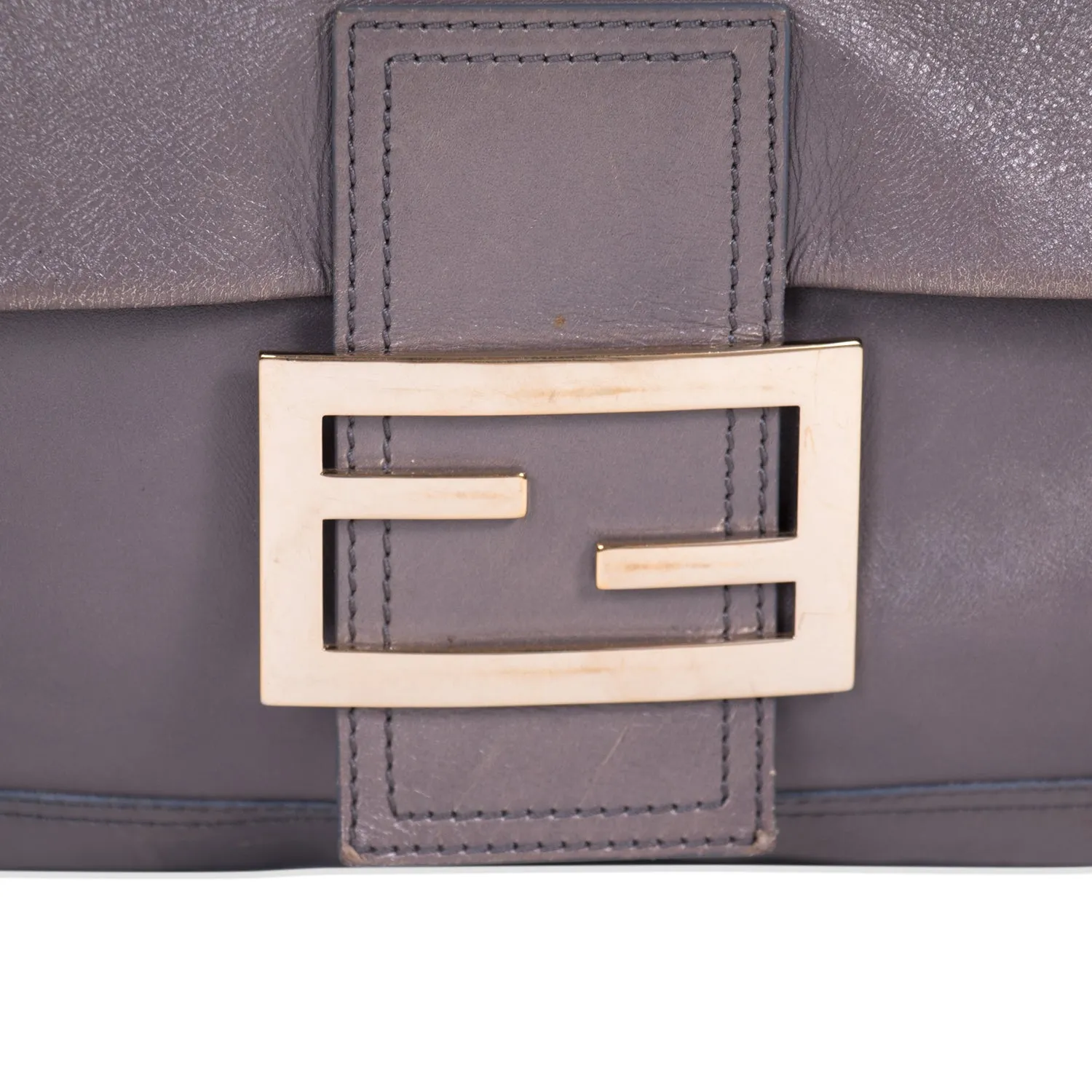 Fendi Large Leather Baguette Bag