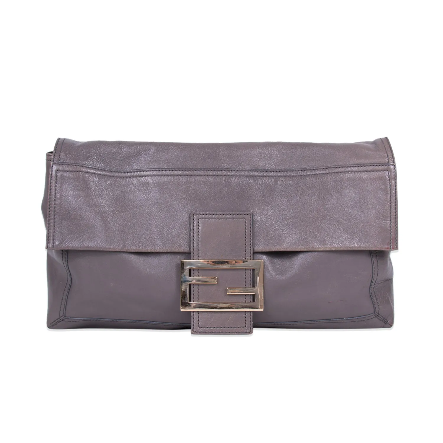 Fendi Large Leather Baguette Bag