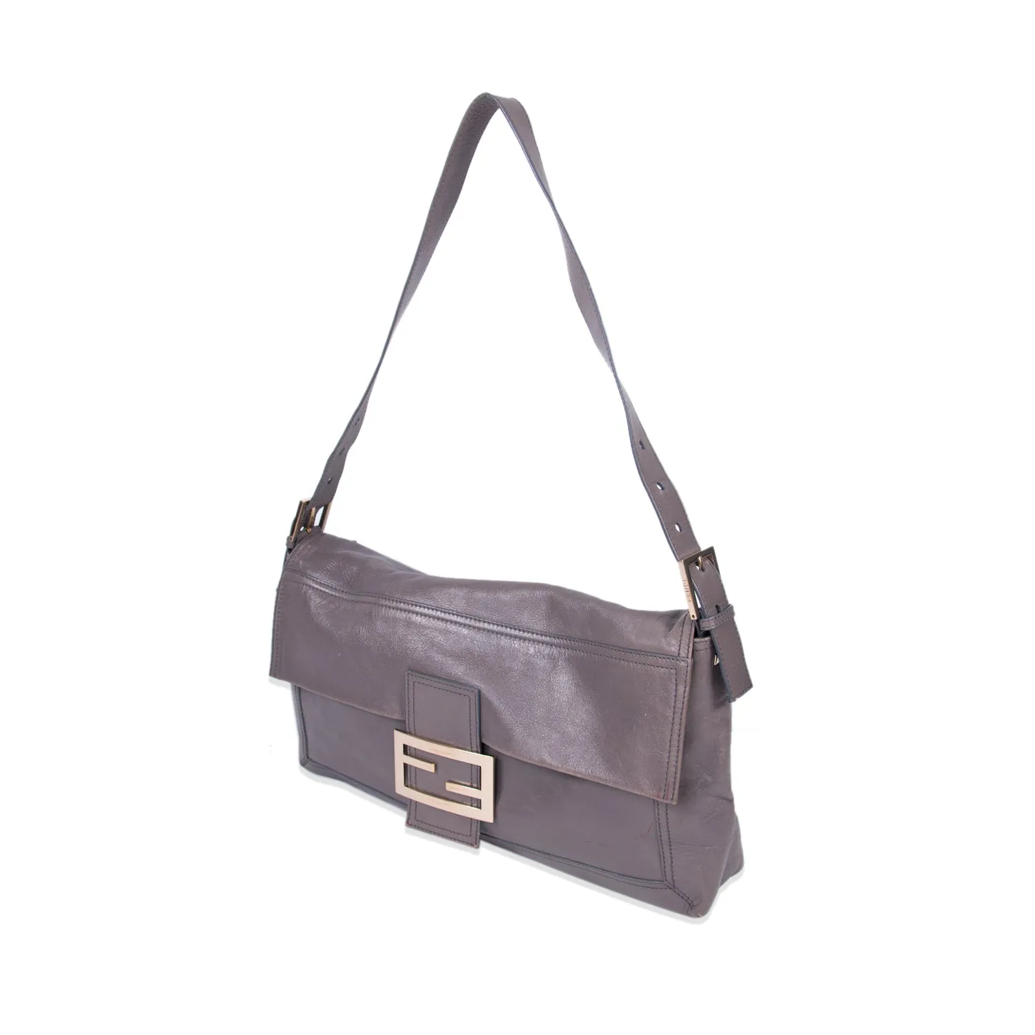 Fendi Large Leather Baguette Bag