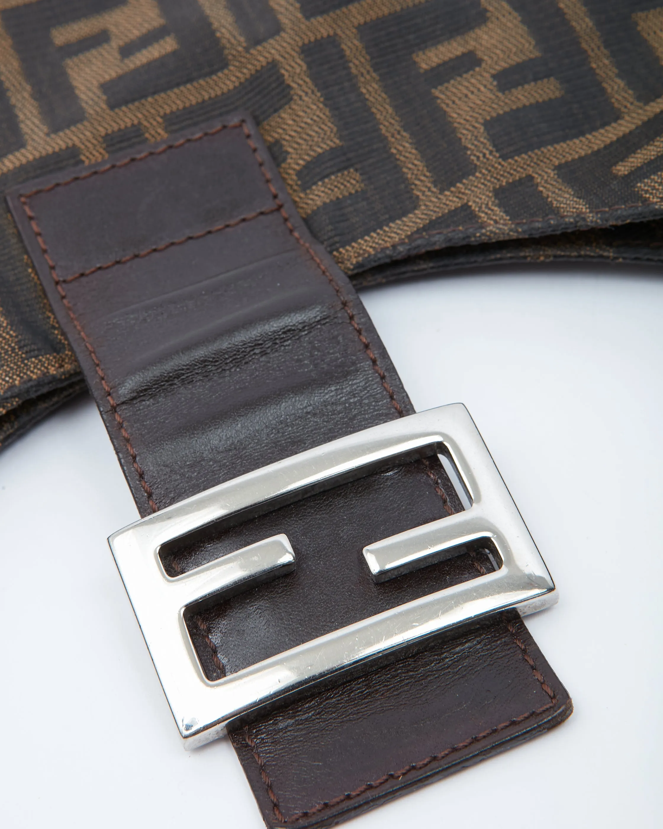 Fendi Zucca Print Canvas Shoulder Bag