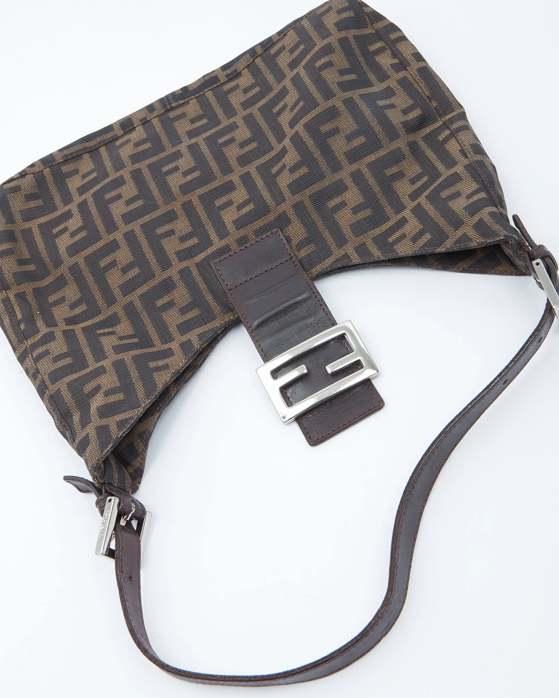 Fendi Zucca Print Canvas Shoulder Bag
