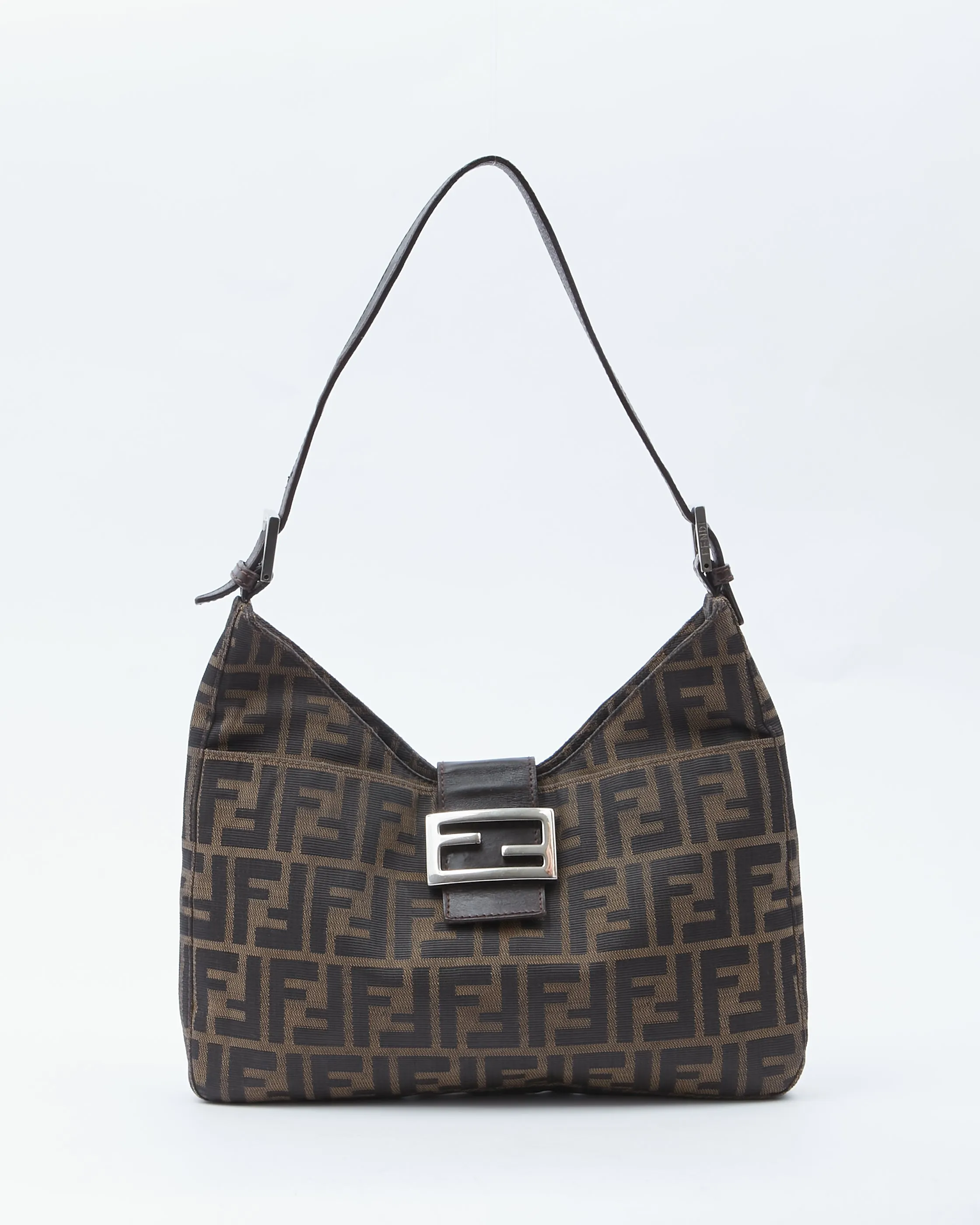 Fendi Zucca Print Canvas Shoulder Bag