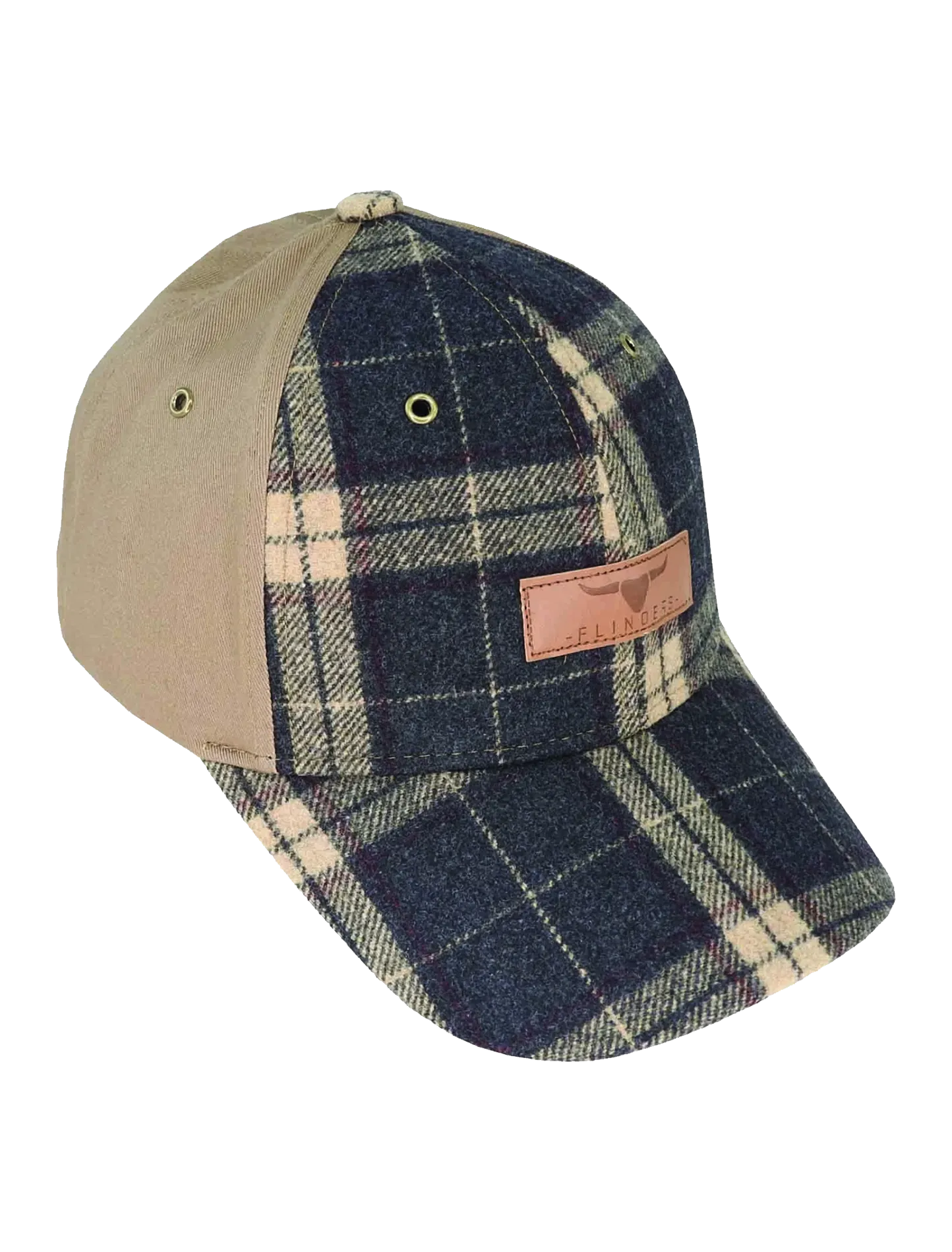 Flinders Wool Blend Check Cap
