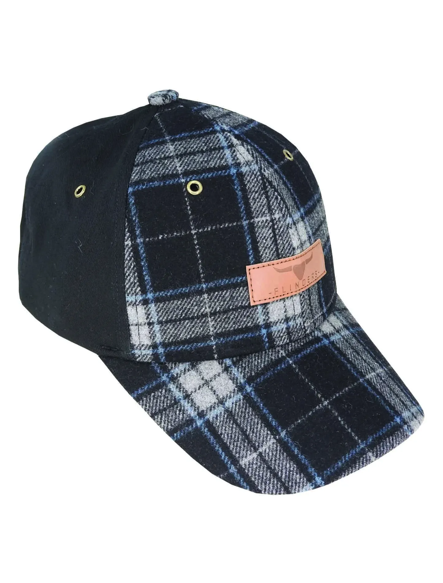 Flinders Wool Blend Check Cap