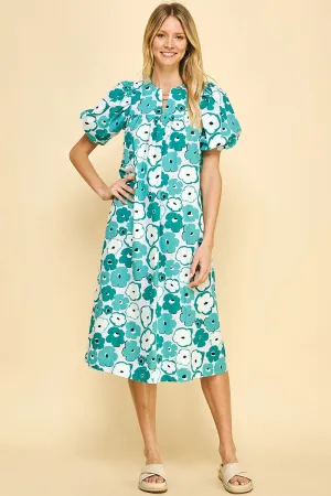 FLORA PRINT TUNIC MAXI DRESS