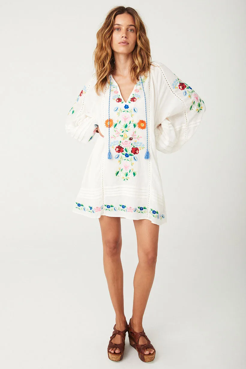 Florapaloosa Embroidered Tunic Dress