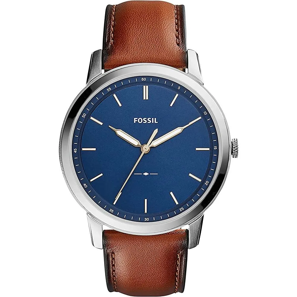Fossil Men's Minimalist Stainless Steel Slim Casual Watch | Multiple Colors