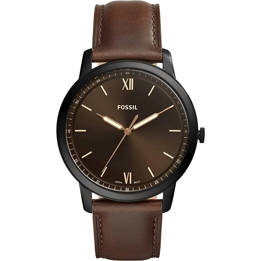 Fossil Men's Minimalist Stainless Steel Slim Casual Watch | Multiple Colors