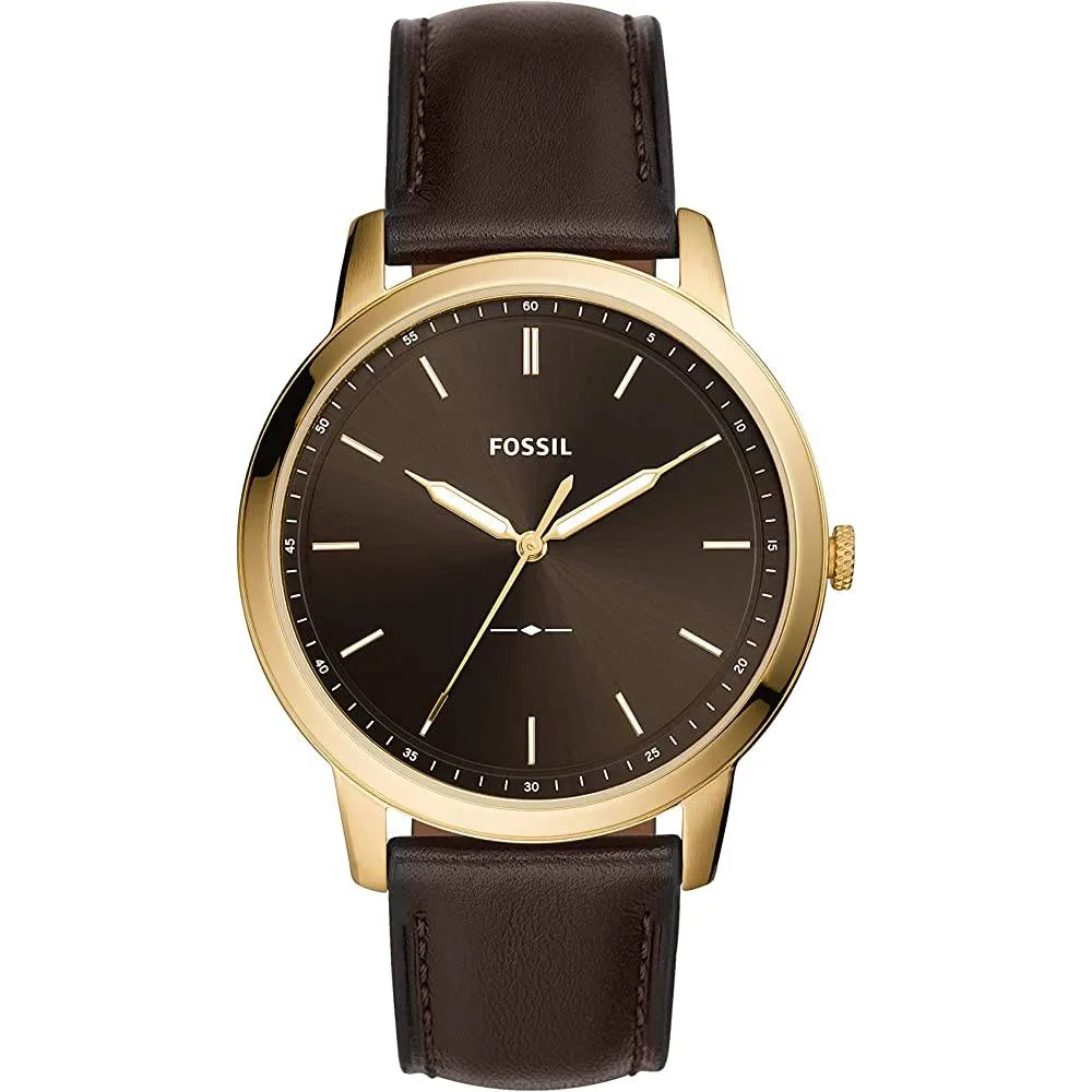 Fossil Men's Minimalist Stainless Steel Slim Casual Watch | Multiple Colors