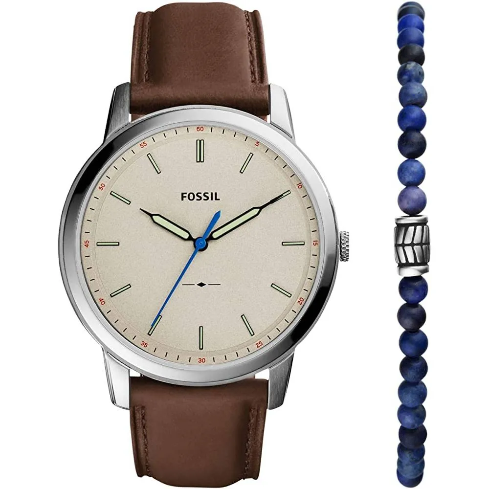 Fossil Men's Minimalist Stainless Steel Slim Casual Watch | Multiple Colors