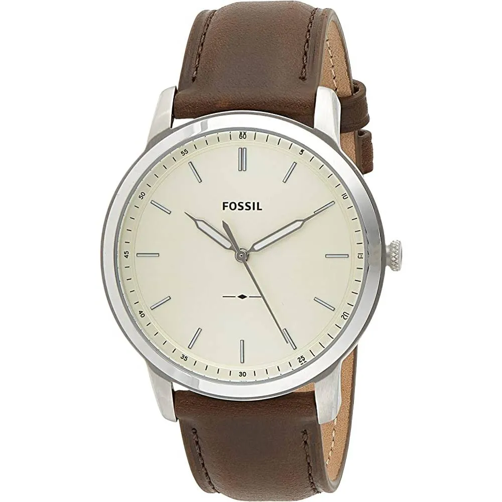 Fossil Men's Minimalist Stainless Steel Slim Casual Watch | Multiple Colors