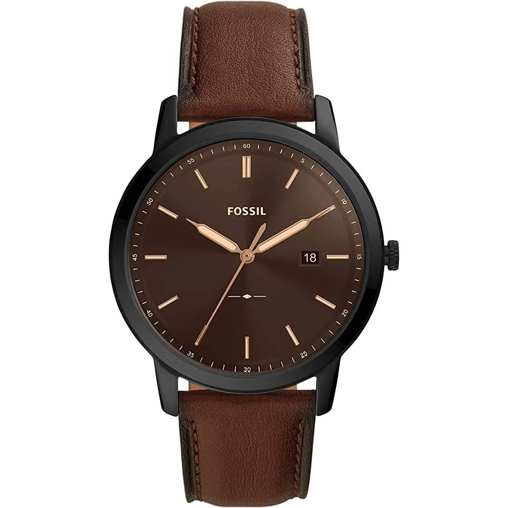 Fossil Men's Minimalist Stainless Steel Slim Casual Watch | Multiple Colors