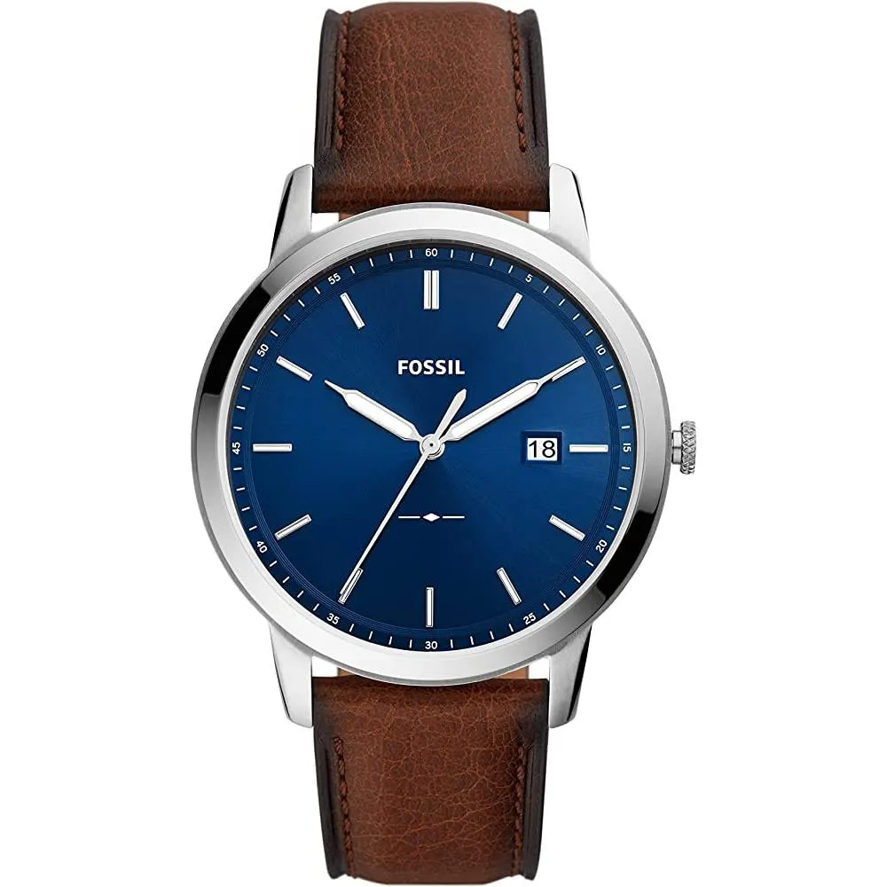 Fossil Men's Minimalist Stainless Steel Slim Casual Watch | Multiple Colors