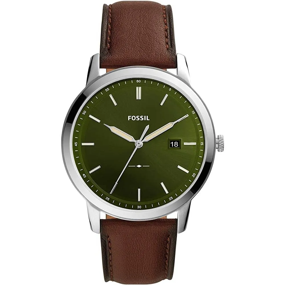Fossil Men's Minimalist Stainless Steel Slim Casual Watch | Multiple Colors