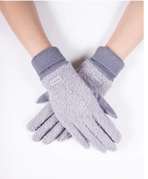Fuzzy Faux Lamb Wool Gloves