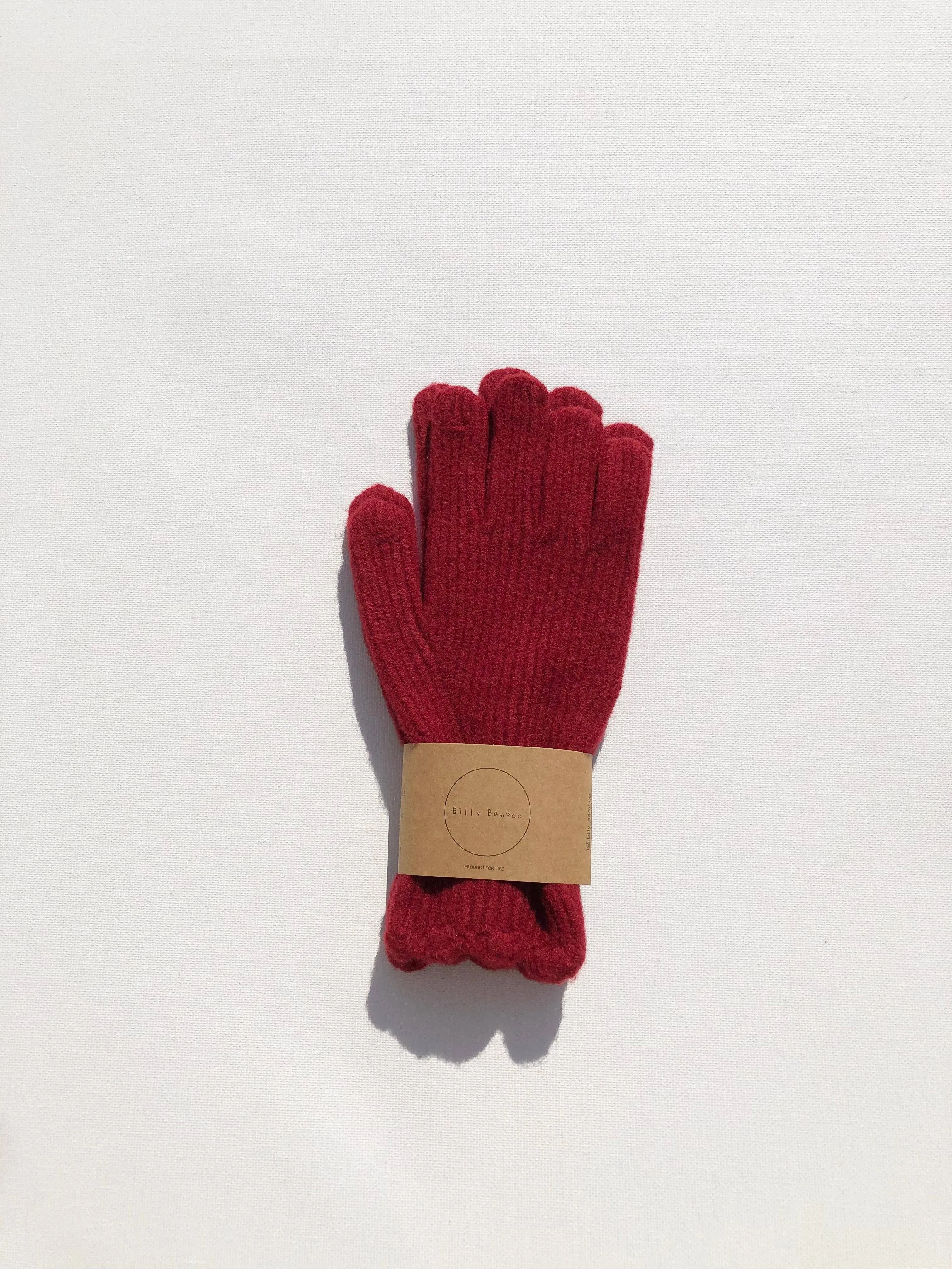 Fuzzy Wool Touch Screen Glove