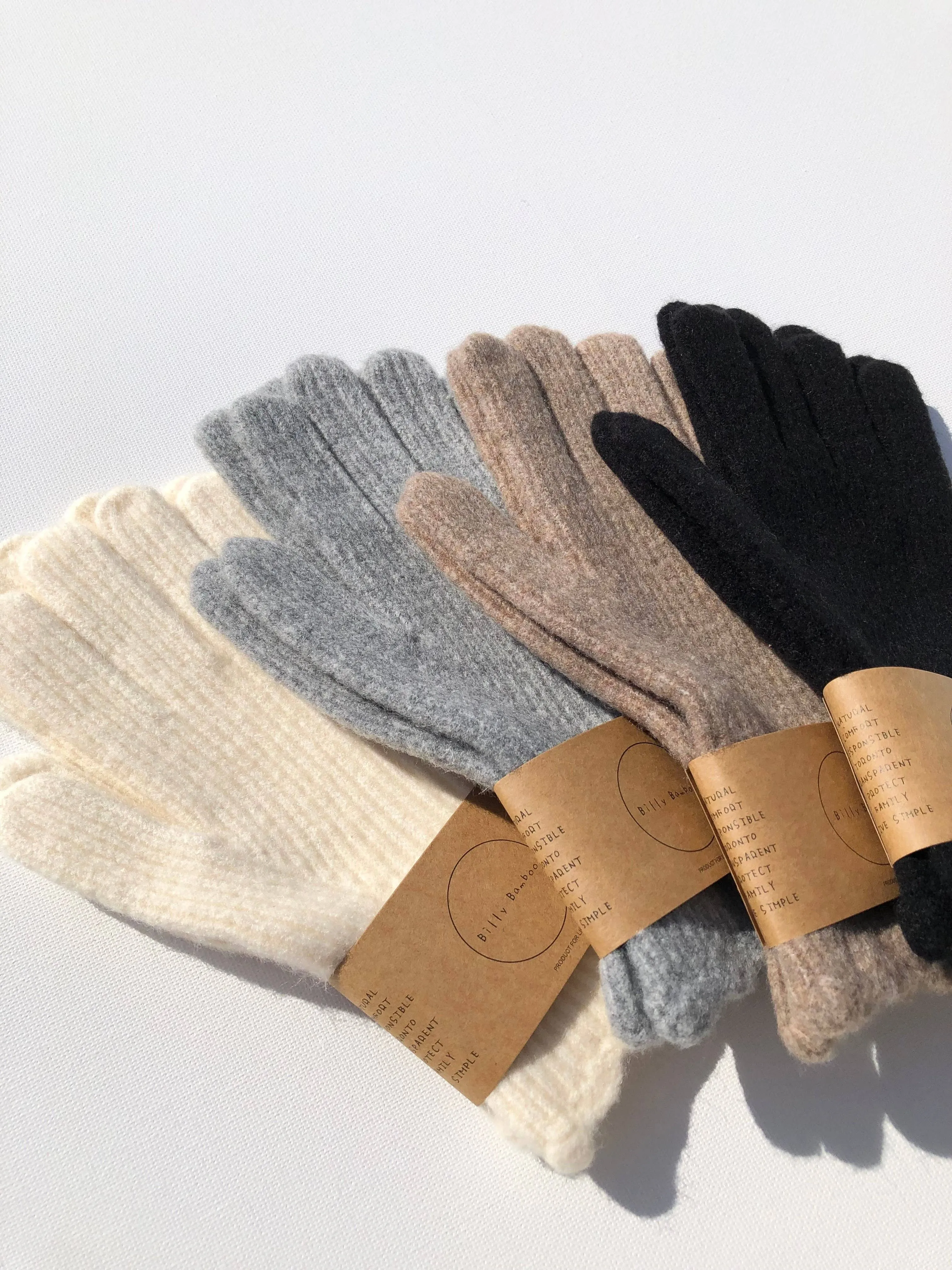 Fuzzy Wool Touch Screen Glove