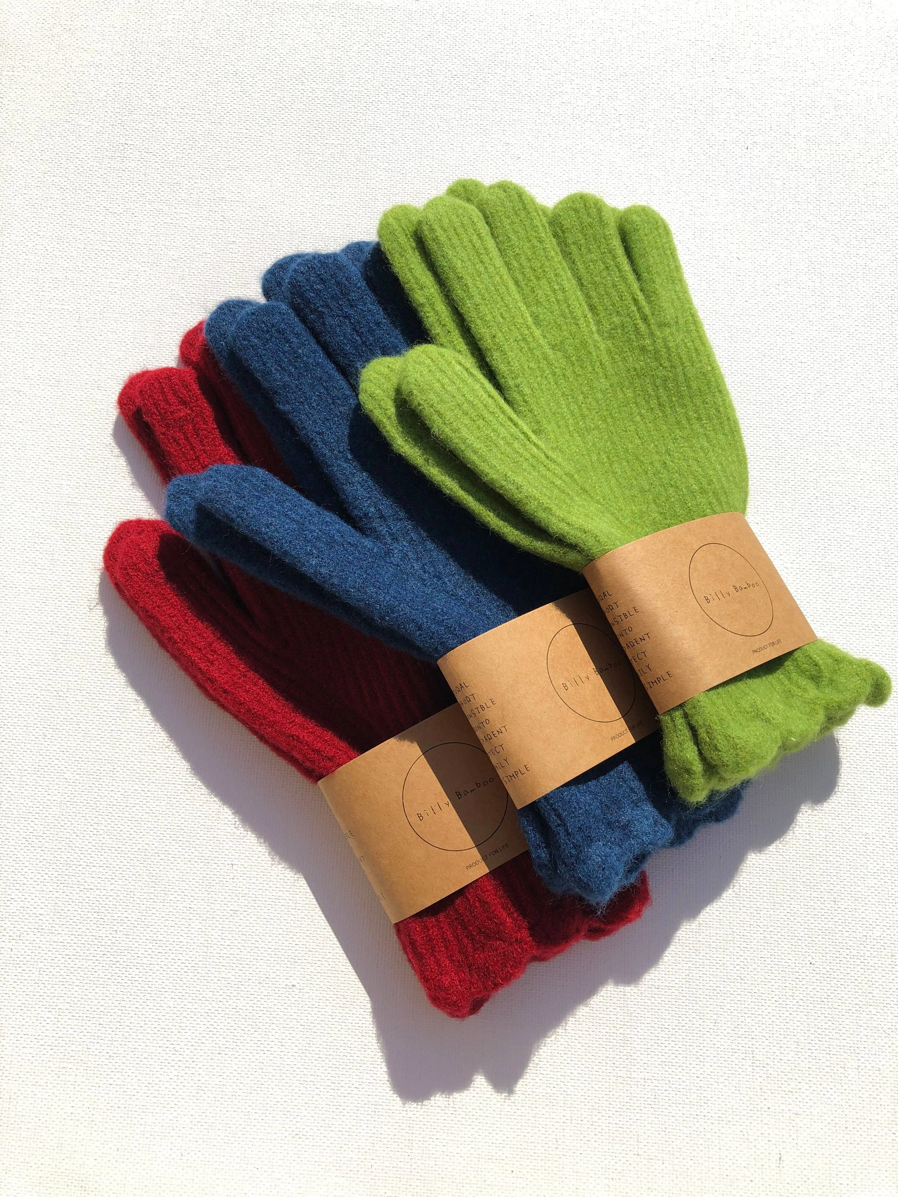 Fuzzy Wool Touch Screen Glove