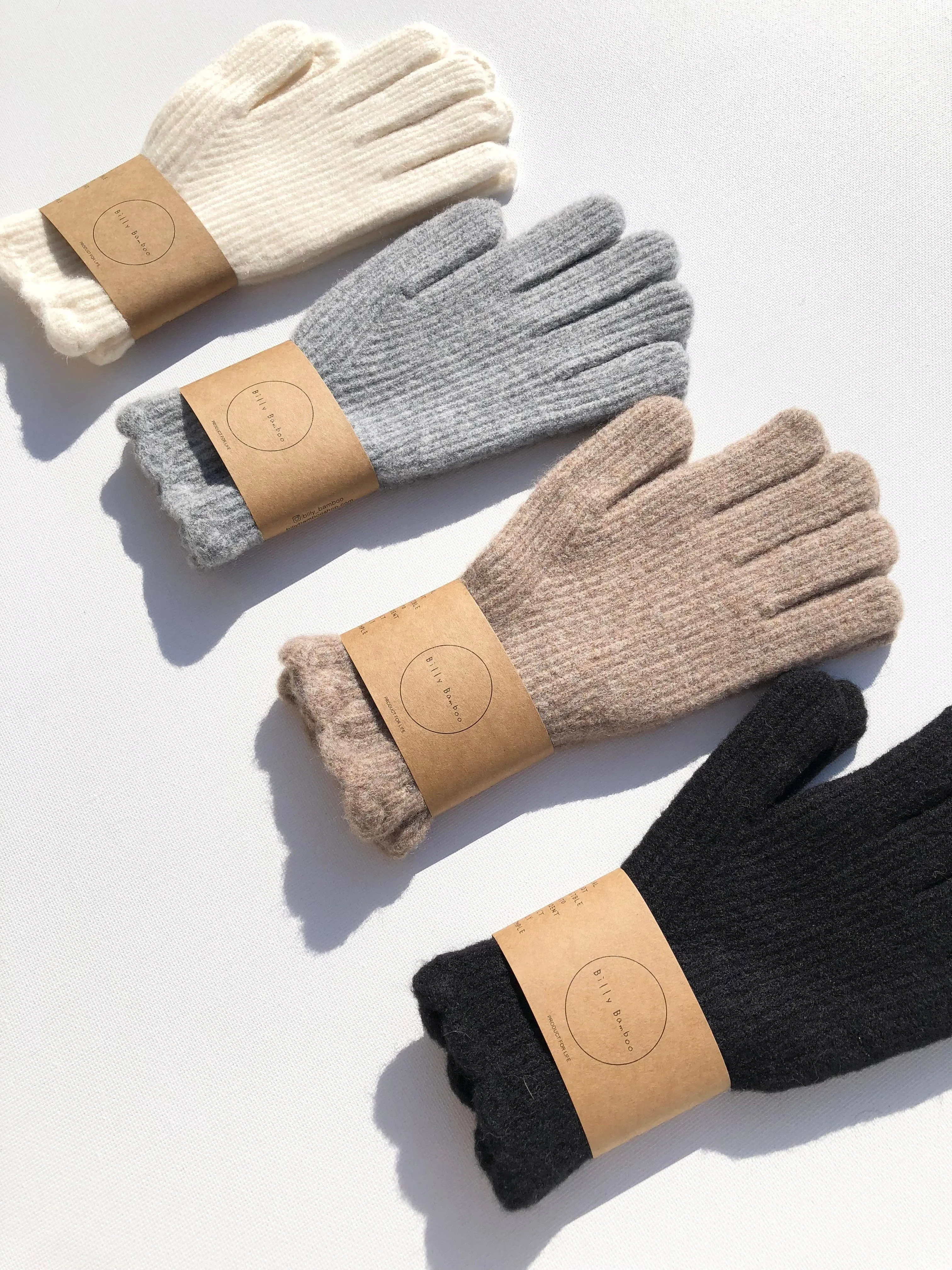 Fuzzy Wool Touch Screen Glove