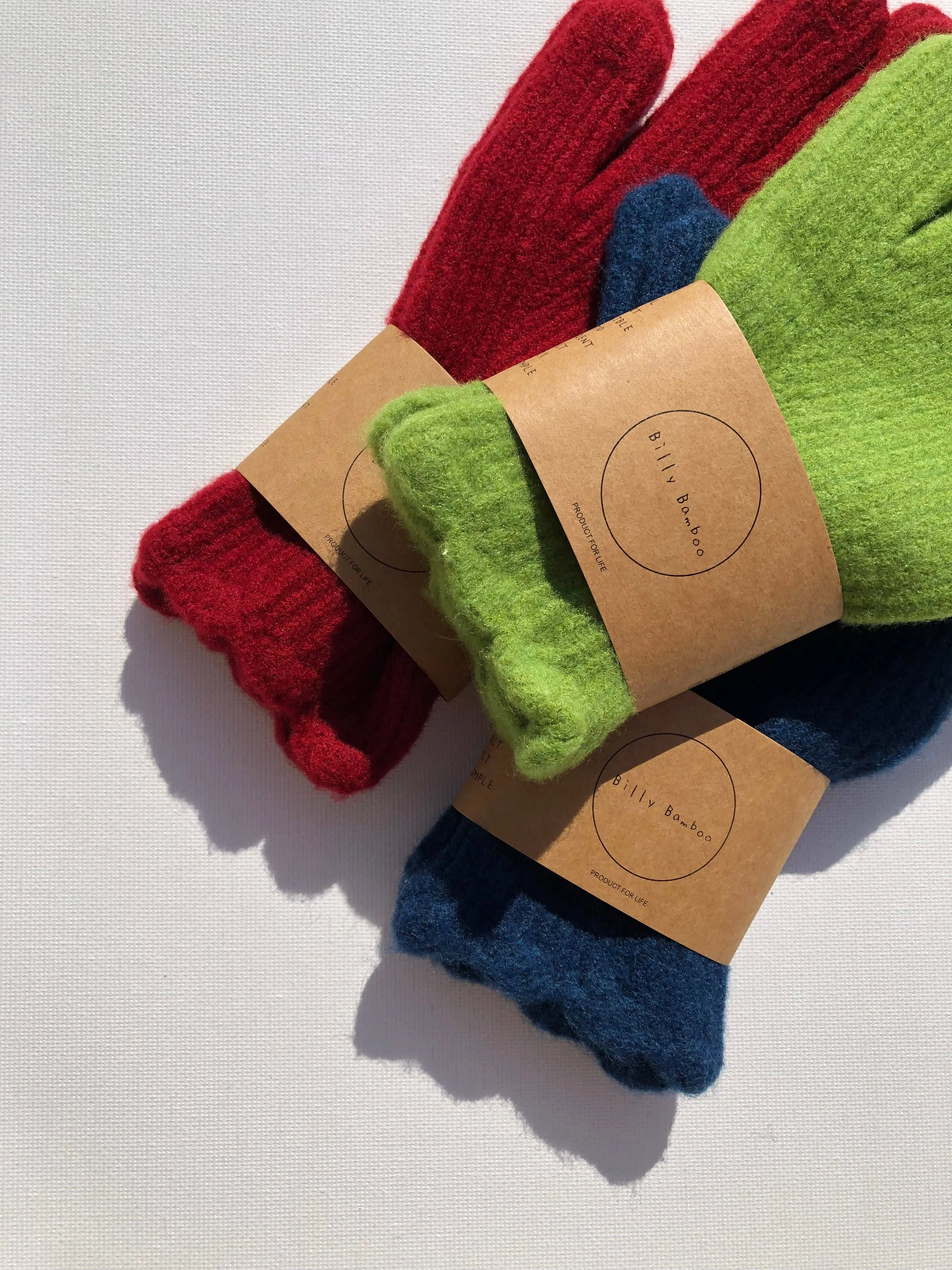 Fuzzy Wool Touch Screen Glove