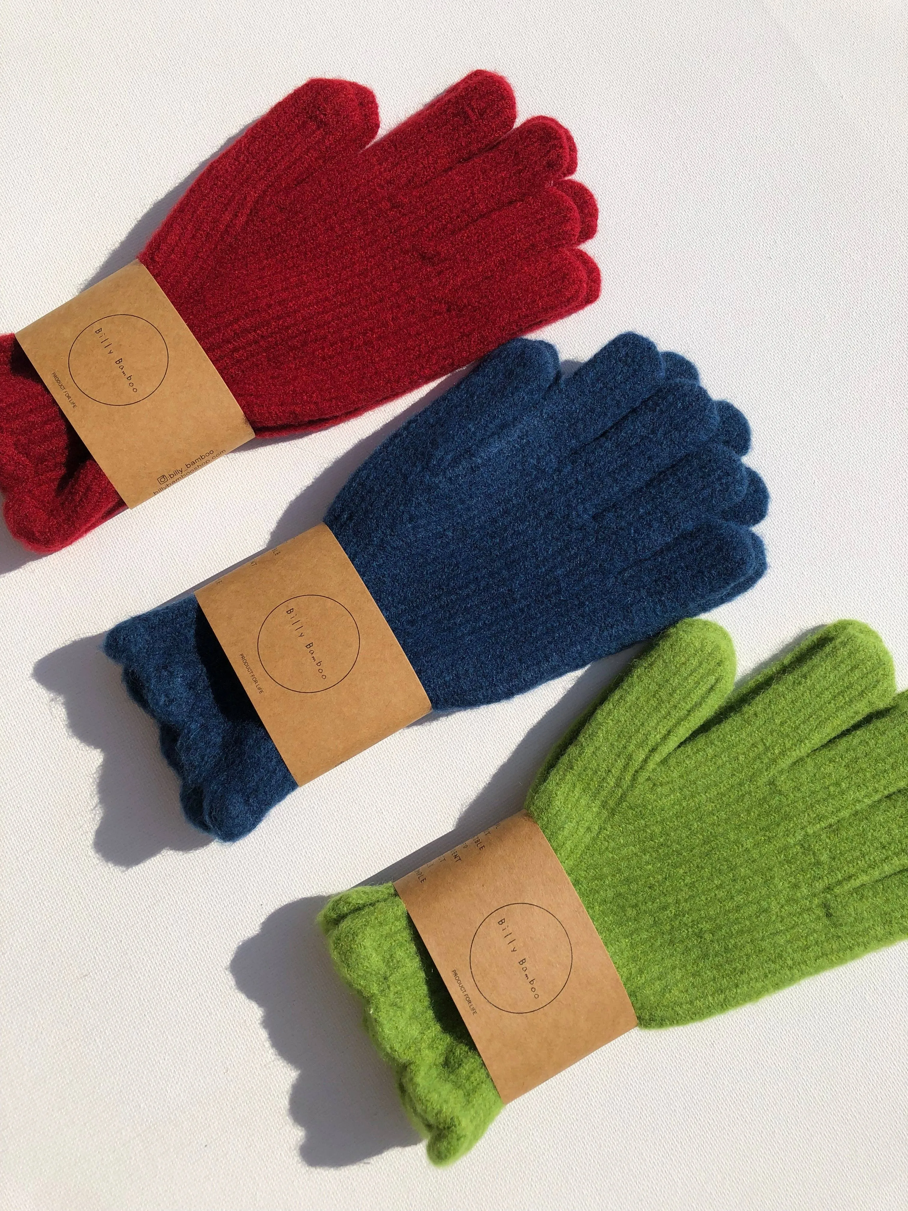 Fuzzy Wool Touch Screen Glove