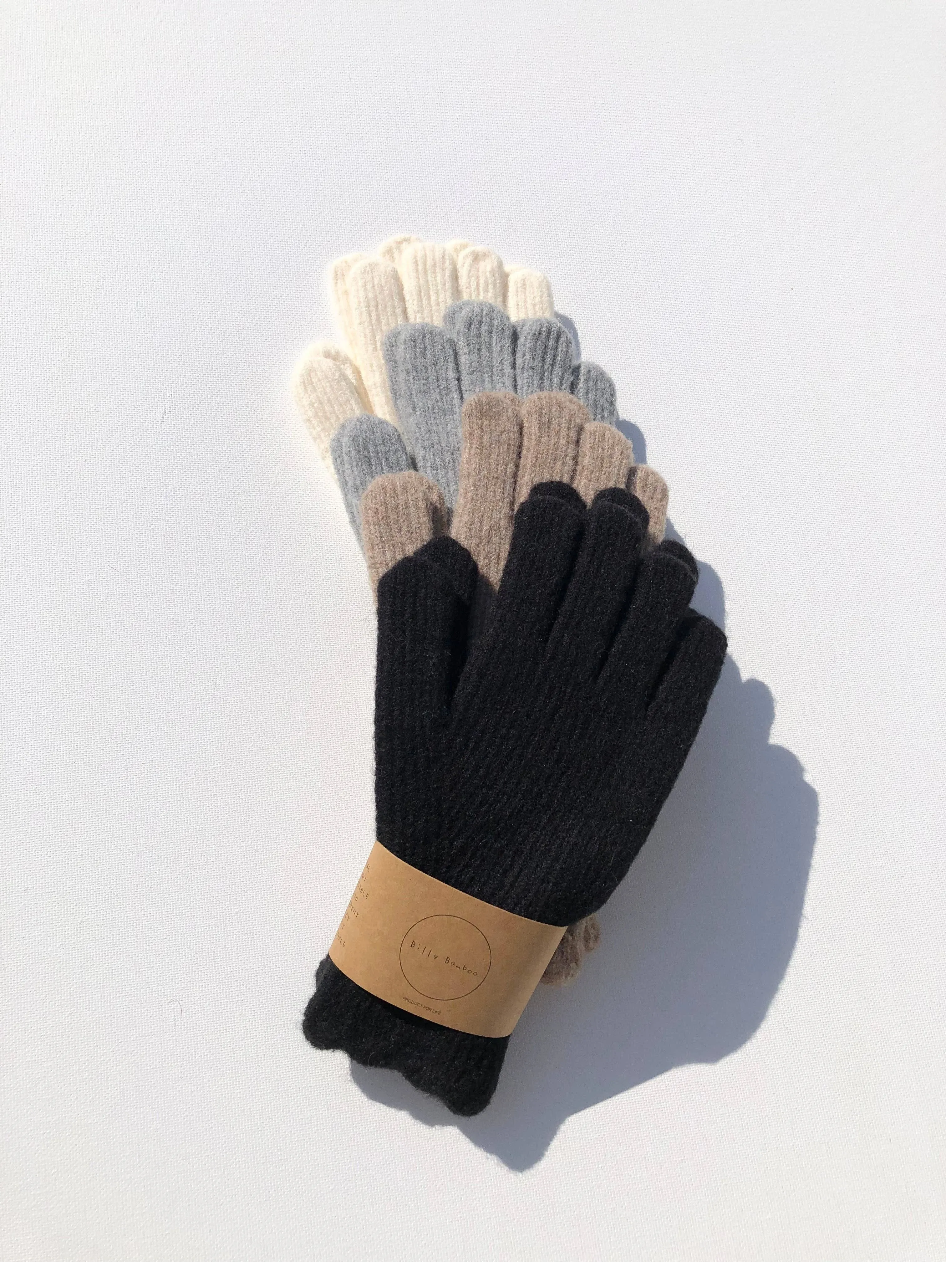 Fuzzy Wool Touch Screen Glove