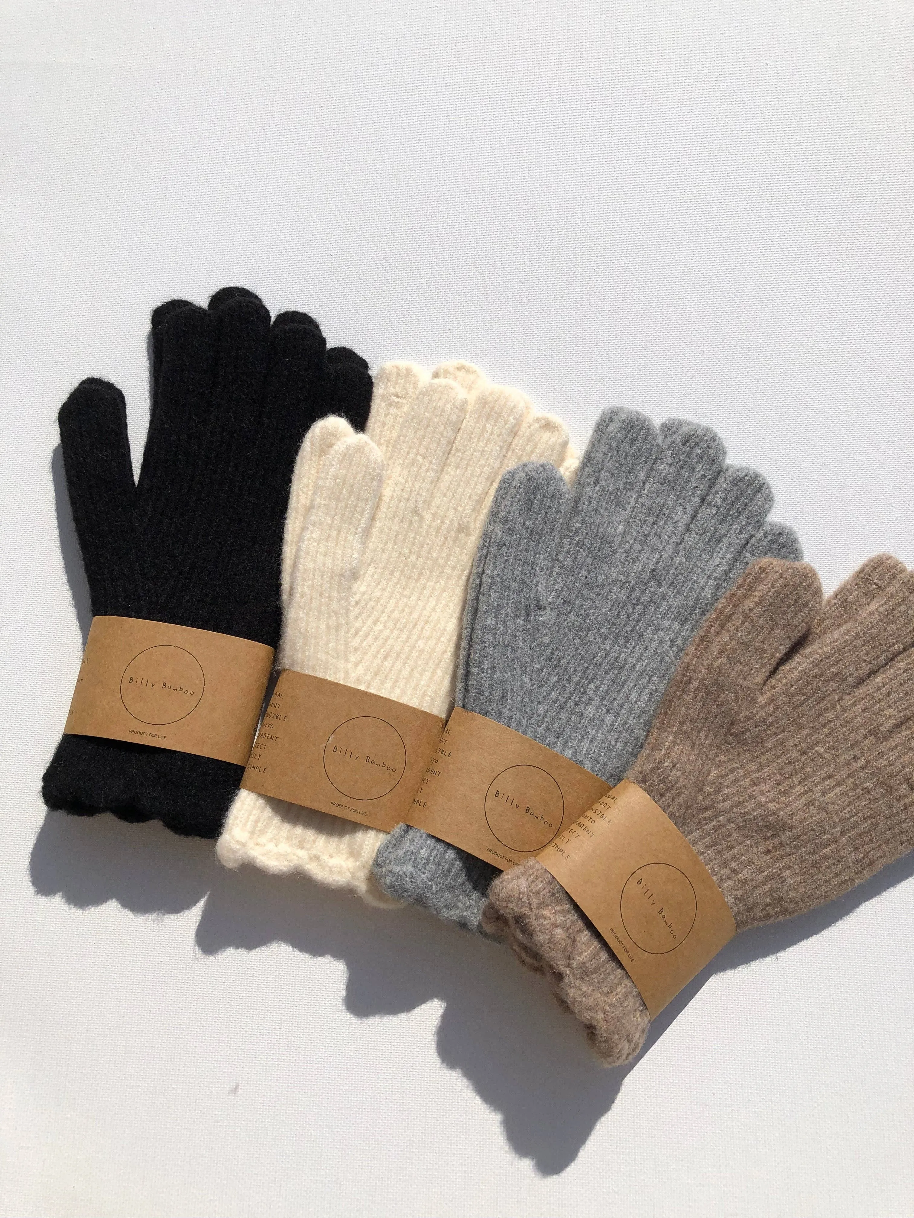Fuzzy Wool Touch Screen Glove