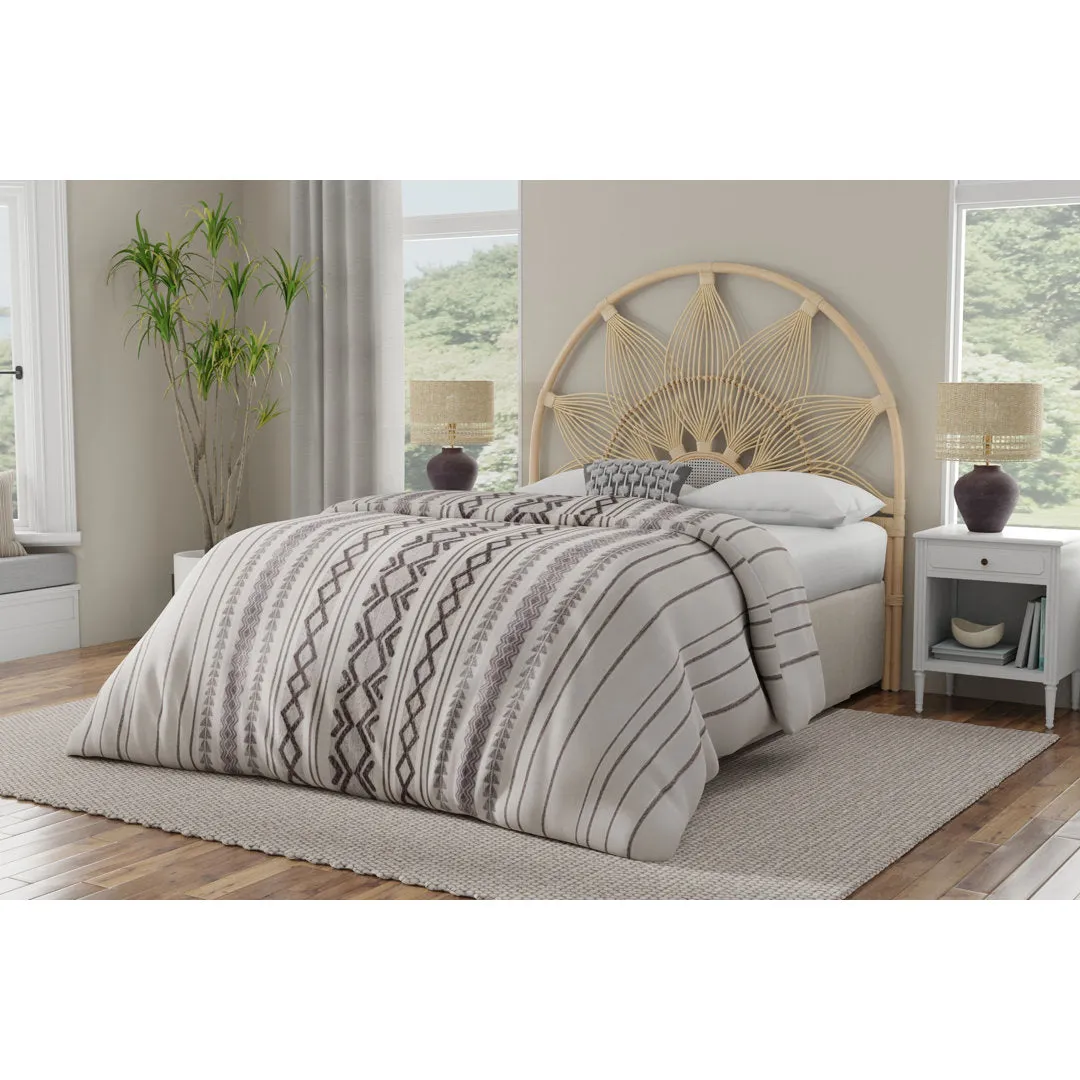 Gafford Wicker/Rattan Open-Frame Headboard Dakota Fields Color: Gold Size: Full