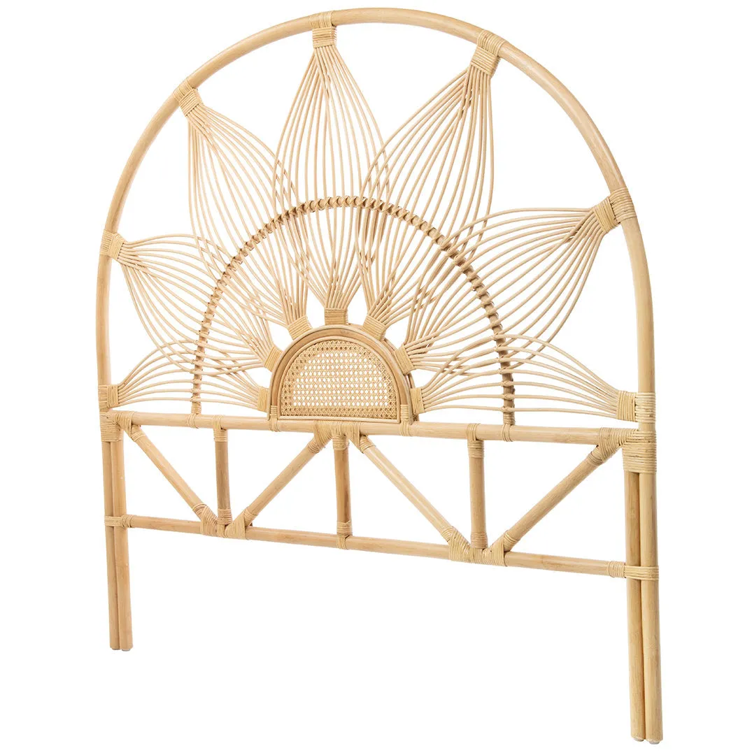 Gafford Wicker/Rattan Open-Frame Headboard Dakota Fields Color: Gold Size: Full