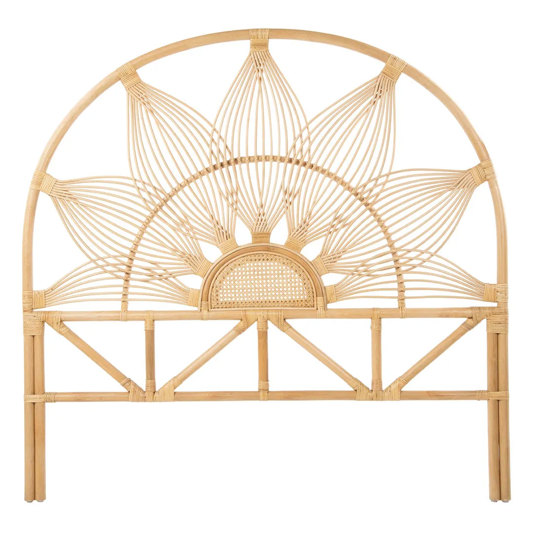 Gafford Wicker/Rattan Open-Frame Headboard Dakota Fields Color: Gold Size: Full