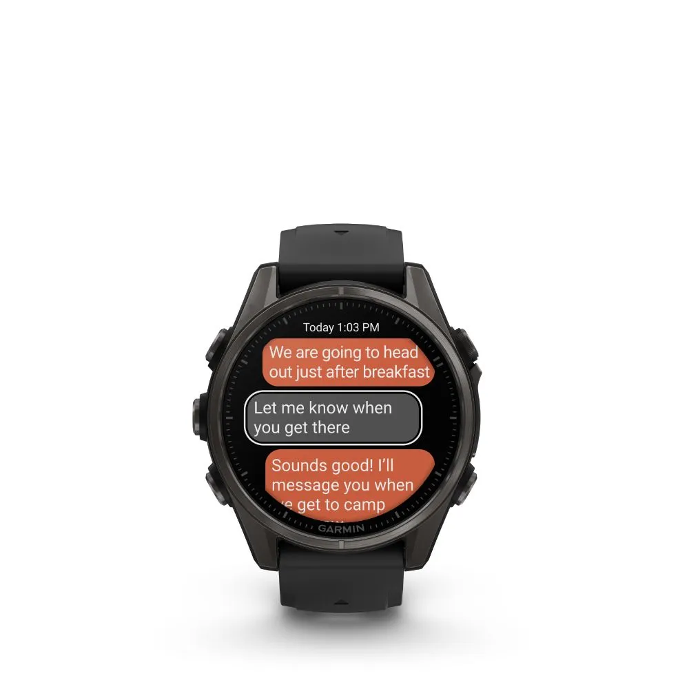 Garmin Fenix 8 51mm AMOLED Sapphire (Carbon Grey DLC Titanium with Black/Pebble Grey Silicone Band)