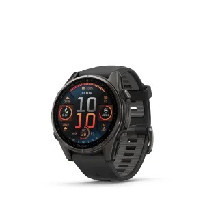 Garmin Fenix 8 51mm AMOLED Sapphire (Carbon Grey DLC Titanium with Black/Pebble Grey Silicone Band)