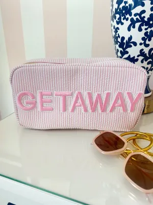 Getaway Pink Large Makeup Bag